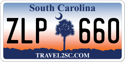 SC license plate ZLP660