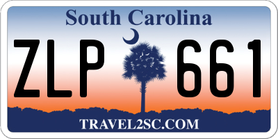 SC license plate ZLP661