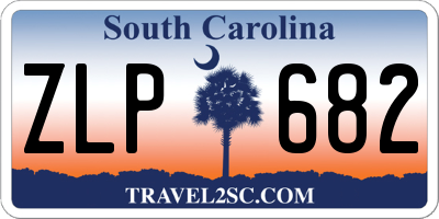 SC license plate ZLP682