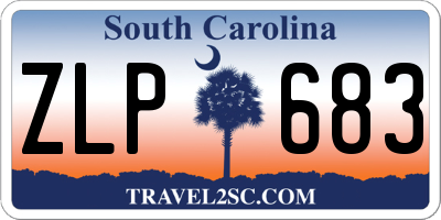 SC license plate ZLP683
