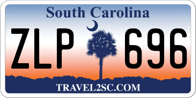 SC license plate ZLP696