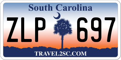 SC license plate ZLP697
