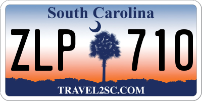 SC license plate ZLP710