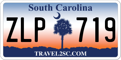 SC license plate ZLP719