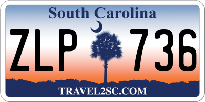 SC license plate ZLP736