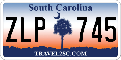 SC license plate ZLP745