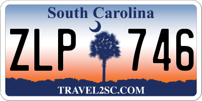 SC license plate ZLP746