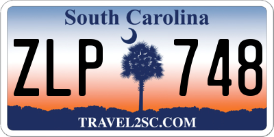 SC license plate ZLP748