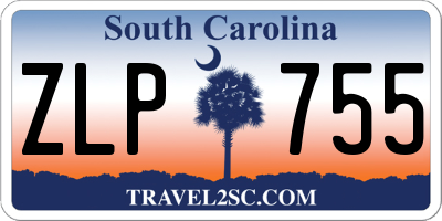SC license plate ZLP755