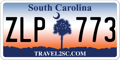 SC license plate ZLP773