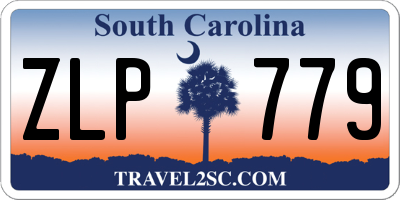 SC license plate ZLP779