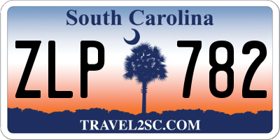 SC license plate ZLP782
