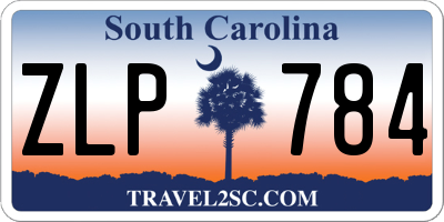 SC license plate ZLP784