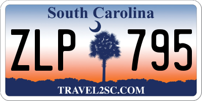 SC license plate ZLP795