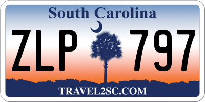 SC license plate ZLP797