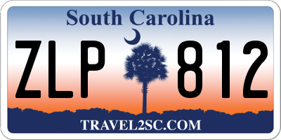 SC license plate ZLP812