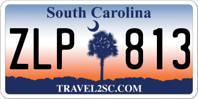 SC license plate ZLP813
