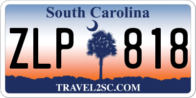 SC license plate ZLP818