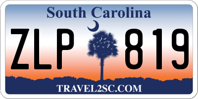 SC license plate ZLP819