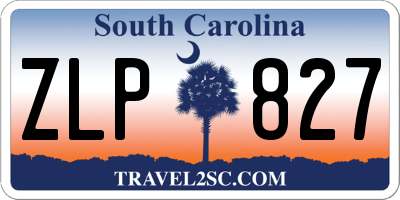 SC license plate ZLP827