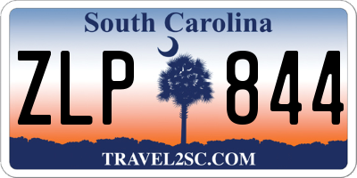 SC license plate ZLP844