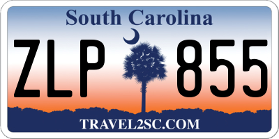 SC license plate ZLP855
