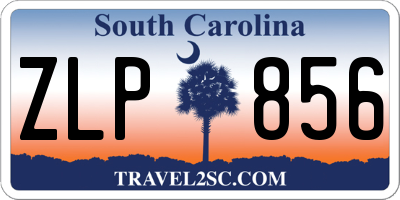 SC license plate ZLP856