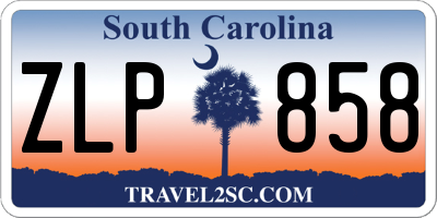 SC license plate ZLP858