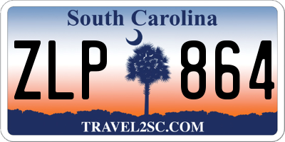SC license plate ZLP864