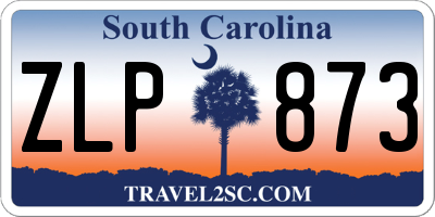 SC license plate ZLP873