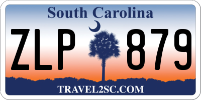 SC license plate ZLP879