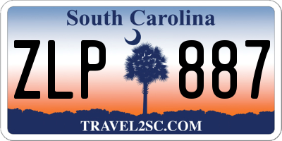 SC license plate ZLP887