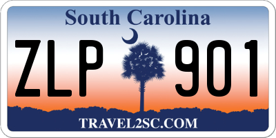 SC license plate ZLP901