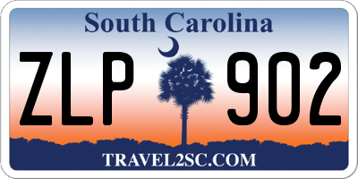 SC license plate ZLP902
