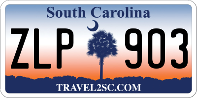 SC license plate ZLP903