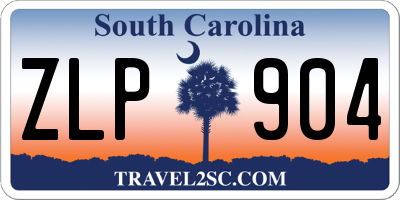 SC license plate ZLP904