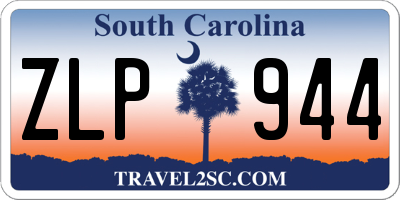 SC license plate ZLP944