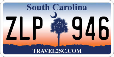 SC license plate ZLP946