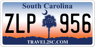 SC license plate ZLP956