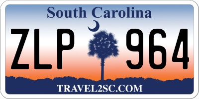 SC license plate ZLP964