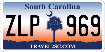 SC license plate ZLP969