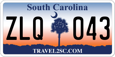 SC license plate ZLQ043