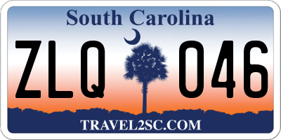 SC license plate ZLQ046