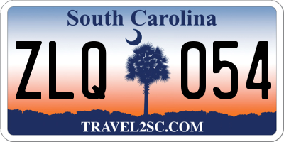 SC license plate ZLQ054