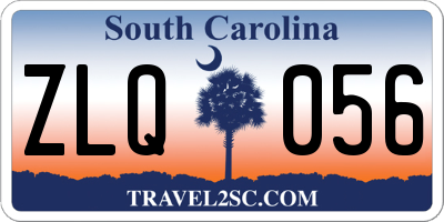 SC license plate ZLQ056