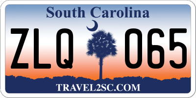 SC license plate ZLQ065