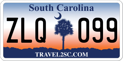SC license plate ZLQ099