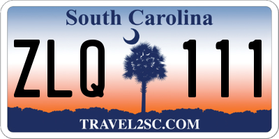 SC license plate ZLQ111