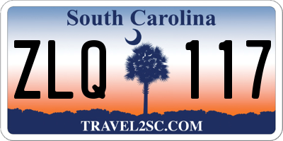 SC license plate ZLQ117