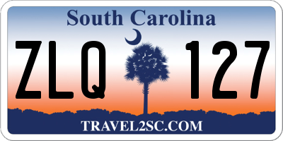 SC license plate ZLQ127